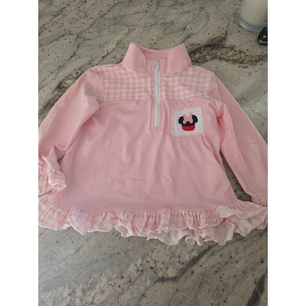 Tutti Fruitti kids co. Light pink Minnie Mouse pullover 3T